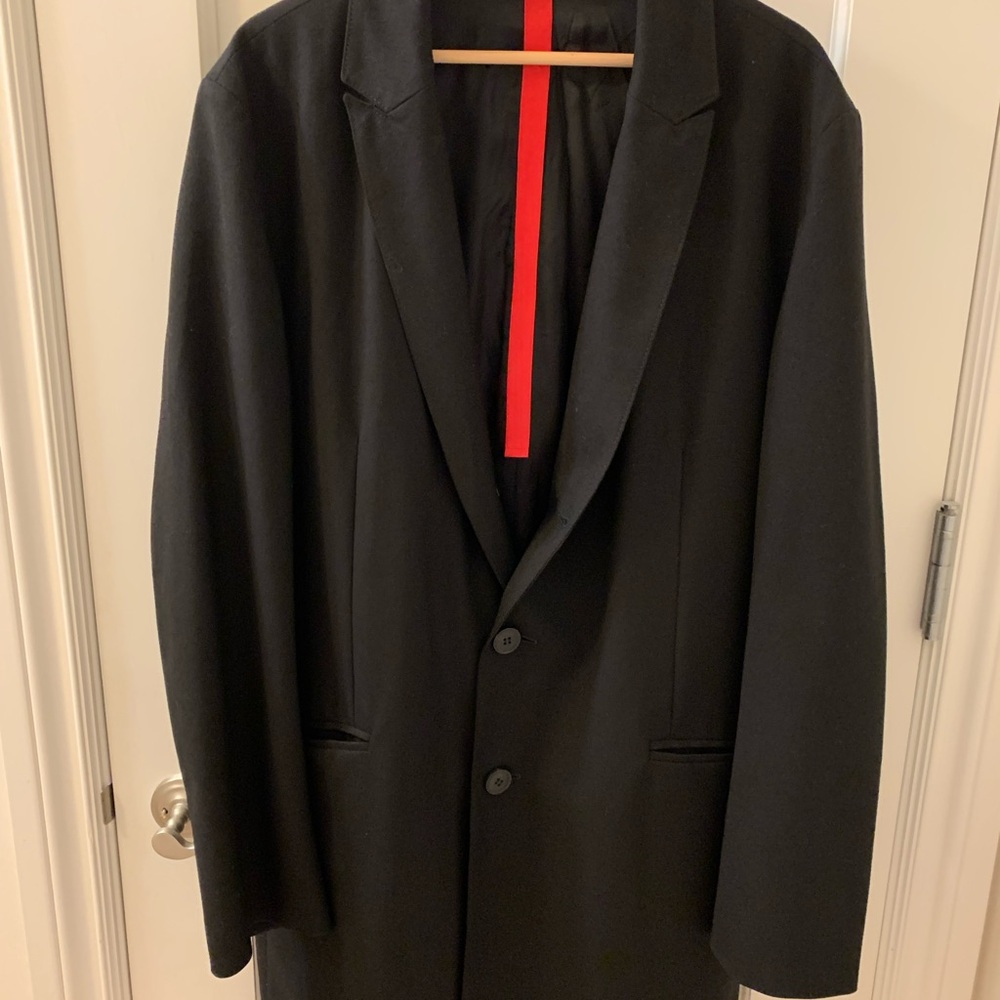 Men’s Boss black trench coat